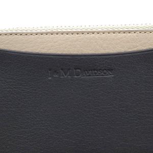 J&M DAVIDSON コインケース Lジップ コインパース レザー ベージュ 黒 ブラック