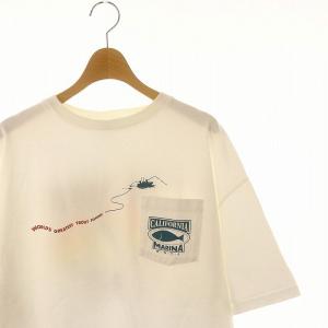 Shinzone ザシンゾーン THE SHINZONE FISHING Tシャツ カットソー 半袖 コットン FO 白 ホワイト