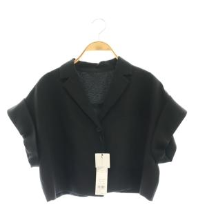タグ付き 23SS SHORT TAILORED JK ショートテーラードジャケット 半袖 黒 ブラック