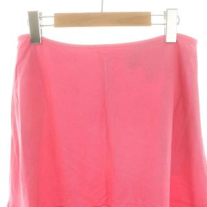 Tao AD2007 ティアード異素材スカート ひざ丈 フレア M ピンク