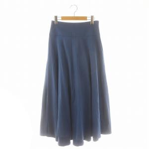 22SS アシンメトリースカート ロング マキシ丈 フレア 01 青 ブルー /MI OS