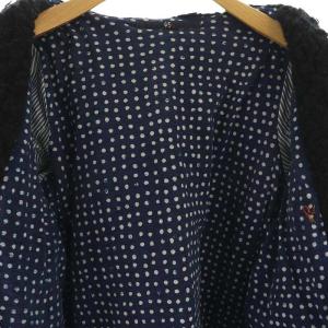 45rpm ボアコート アウター ロング ノーカラー 総裏地 2 黒 ブラック /DO OS