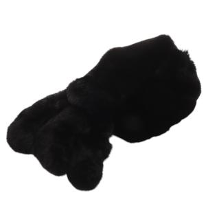 ラビットファー ティペット 黒 ブラック /SR28