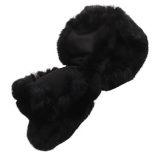 René ラビットファー ティペット 黒 ブラック /SR28