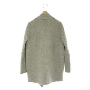 Theory NEW DIVIDE CLAIRENE ウールジャケット コート ミドル丈 ボタンレス カシミヤ混 S グレー