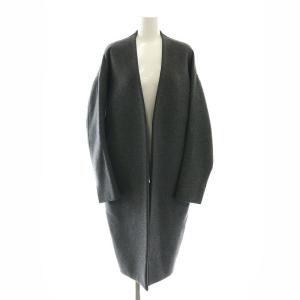 【美品】enfold USEDフェザーリーバーロングPコート ウールコート 極美品 ENFOLD エンフォルド フェザーリーバーロングPコート