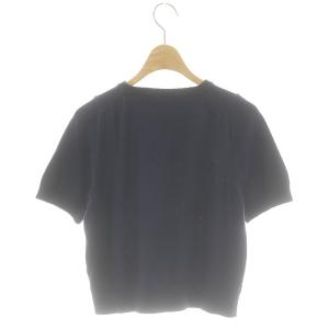 YAECA ニット セーター 半袖 S 紺 ネイビー /MF OS SH