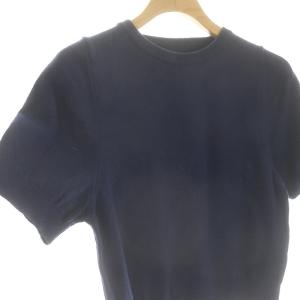 YAECA ニット セーター 半袖 S 紺 ネイビー /MF OS SH