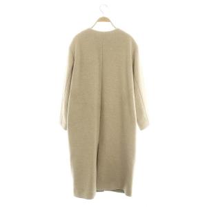 JOURNAL STANDARD relume LANA ウール140 クルーネックコート ノーカラー アウター ロング 40 ベージュ