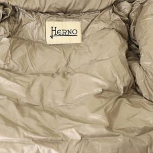 HERNO ハイネック ダウンコート 42 ベージュ