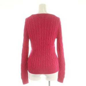 POLO RALPH LAUREN ケーブルニット セーター 長袖 M ラズベリーピンク