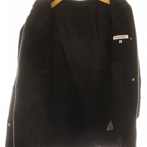 DRESSTERIOR カシミヤ混 ファーフード付き ダウンコート ミドル丈 アウター フォックスファー 38 黒 ブラック