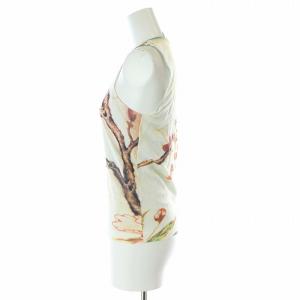 VIVIENNE TAM パワーネット ノースリーブ カットソー 総柄 クルーネック 1 S アイボリー