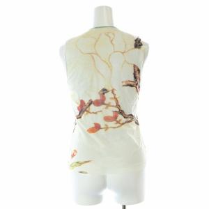 VIVIENNE TAM パワーネット ノースリーブ カットソー 総柄 クルーネック 1 S アイボリー