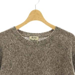Acne Studios ウール クルーネックニット セーター 長袖 プルオーバー XS 茶 ブラウン