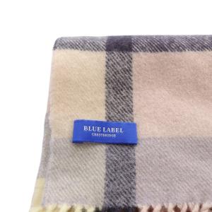 BLUE LABEL CRESTBRIDGE マフラー チェック フリンジ マルチカラー