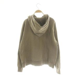 Deuxieme Classe USED加工 アウトドアパーカー スウェット プルオーバー 長袖 裏パイル 茶色 ブラウン /ES OS