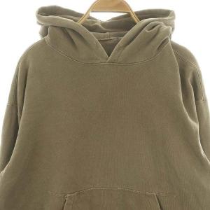 Deuxieme Classe USED加工 アウトドアパーカー スウェット プルオーバー 長袖 裏パイル 茶色 ブラウン /ES OS