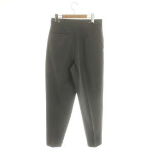 HYKE テーパードパンツ スラックス タック 2 チャコールグレー
