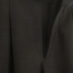 HYKE テーパードパンツ スラックス タック 2 チャコールグレー