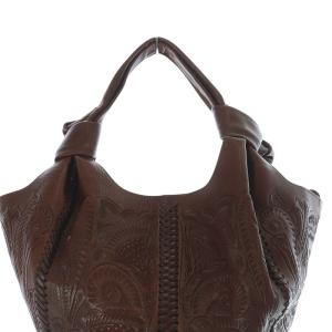 CARVING TRIBES marcela マルセラレザーホーボーバッグ ハンドバッグ 茶色 ブラウン