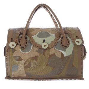 Maestra M ハンドバッグ限定カラー レザー トートバッグ 茶色 ブラウン /SR37