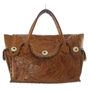 Maestra M ハンドバッグ トートバッグ 茶色 ブラウン /SR36