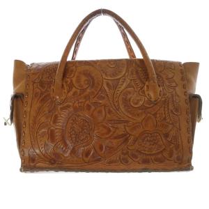 CARVING TRIBES Maestra M ハンドバッグ トートバッグ 茶色 ブラウン /SR36