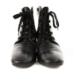 GRACE CONTINENTAL CORSO ROMA 9 レースアップブーツ 38 黒 /MM OF