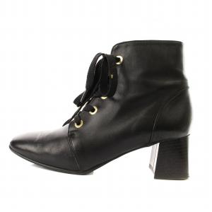 GRACE CONTINENTAL CORSO ROMA 9 レースアップブーツ 38 黒 /MM OF