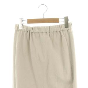 GALERIE VIE 23AW ストレッチモールスキン Iラインミディスカート ロング丈 ミモレ丈 コットン 34 S グレー