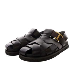 TOD'S T タイムレス グルカサンダル 36 ブラック XXW75K0HD60GOC