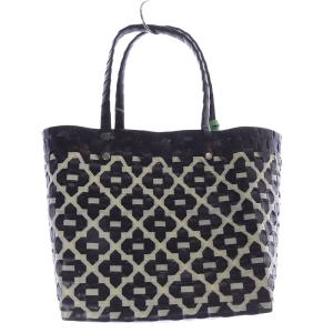 MARNI MARKET Criss-Cross ミニ バスケットバッグ ブラック ホワイト