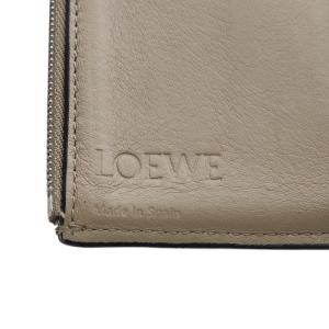 LOEWE パファー アナグラム バーティカル ウォレット グレージュ