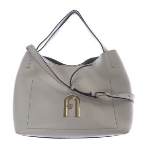 PRIMULA ショルダーバッグ ハンドバッグ 2way レザー ロゴ 白 ホワイト