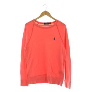 ポニー刺繍 スウェット カットソー 長袖 コットン SP ピンク /MY OS