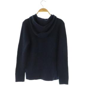 POLO RALPH LAUREN ニットジャケット パーカー カーディガン 長袖 ウール L 紺 ネイビー