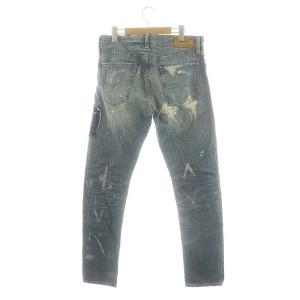 POLO RALPH LAUREN サンバリンスリム SULLIVAN SLIM ダメージデニムパンツ ジーンズ ボトムス ジップフライ コットン S 青 ブルー