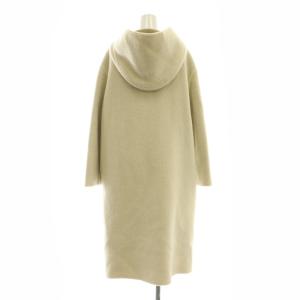 Theory SHAGGY DOUBLE FACE DUFFLE COAT コート アウター ロング フード アルパカ混 モヘヤ混 S アイボリー