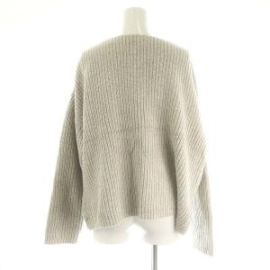 Theory DUANE KNIT EASY VNECK ニット セーター 長袖 Vネック S ライトグレー