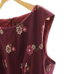 トッカ TOCCA ワンピース 七分袖 膝丈 丸首 刺繍 リボン柄 フレア 毛 ウール ストレチ 0 ベージュ系 レディース TOCCA（ワンピース ・ グリーン・カーキ⁄緑色系）のフリマアイテム一覧