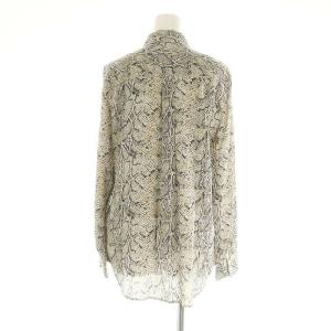 EQUIPMENT パイソン PYTHON SH シャツ Deuxieme Classe取扱 ブラウス 長袖 フロントボタン シルク F ベージュ