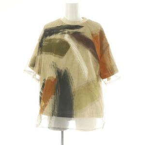 アメリ AMERI LOUISE ART TEE Tシャツ カットソー 半袖 チュール F マルチカラー