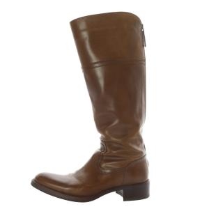 SARTORE ウエスタンブーツ ロング ハイヒール レザー 37 23cm-23.5cm 茶色 ブラウン /YO18