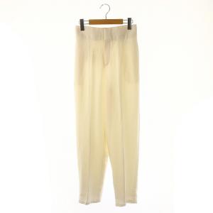 テーパードパンツ ピンタック 34 MILK オフホワイト /ES OS