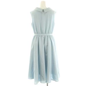 René 23年製 パールボタンカラードレス 38 ライトブルー