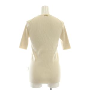 Deuxieme Classe Diner B RIB Tシャツ ニット セーター 五分袖 リブ アイボリー