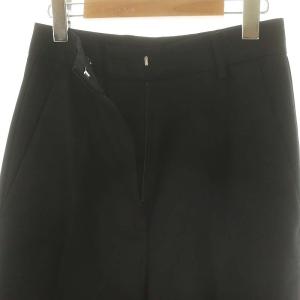 MM6 Maison Margiela ウール混テーパードパンツ センタープレス ジッパーフライ 36 黒 ブラック S32KA0634