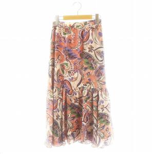 23SS キャットペイズリースカート マーメイド ロング 36 ピンク