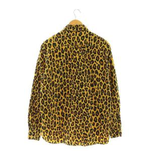 HYSTERIC GLAMOUR HG LEOPARD 総柄 長袖フランネルシャツ ヒョウ柄 L 黄 黒 茶